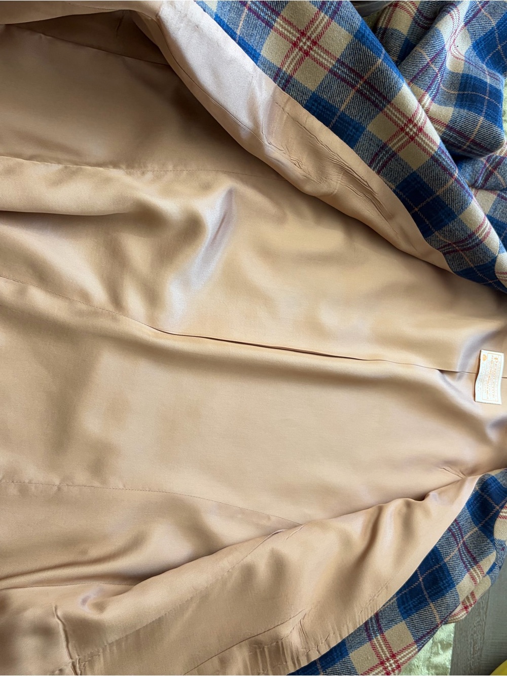Pendleton Plaid Blazer in Blue, Tan and Red - Picture 8 of 15